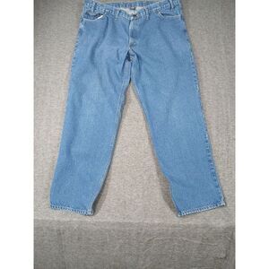 RK‎ Brand Men's Dark Wash 5 Pocket Denim Work Jeans 44x34